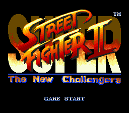 Super Street Fighter II - The New Challengers (USA) Title Screen